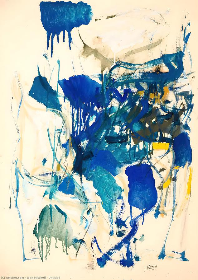 Joan Mitchell drawings Painting by Alex Valiktm - Fine Art America