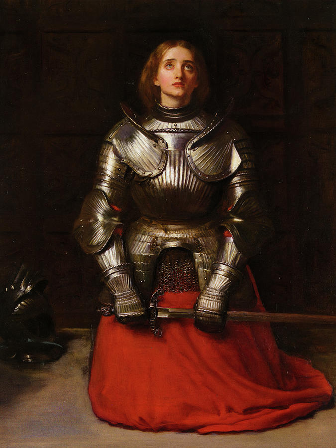 John Everett Millais Painting - Joan of Arc  #2 by John Everett Millais