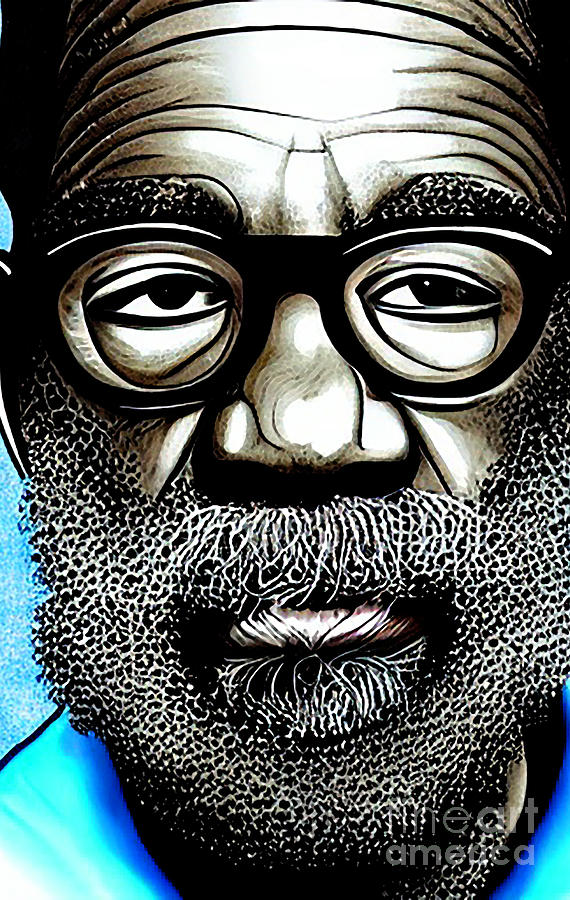 Joe Henderson Saxophone Portrait Digital Art Mixed Media by Lisa Von ...