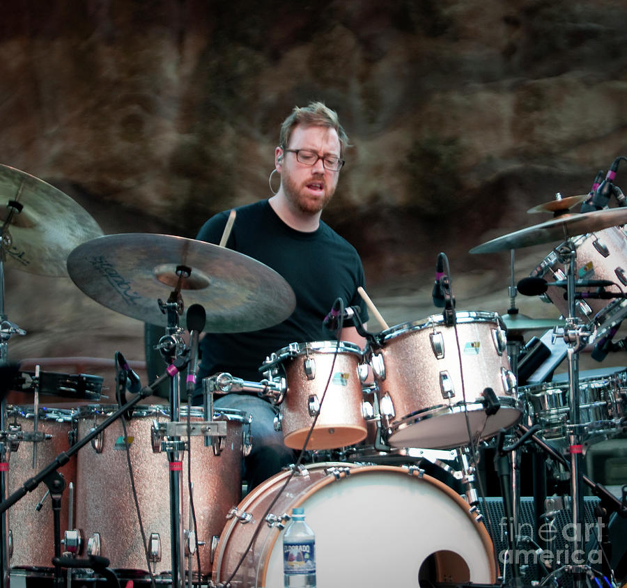 Joe Russo with Furthur at Red Rocks Amphitheatre #2 Photograph by David Oppenheimer