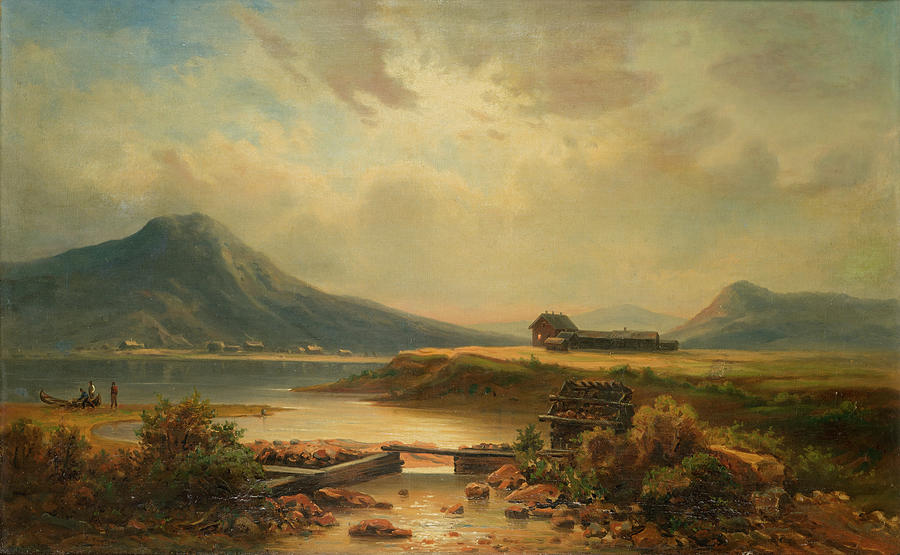 Johan Christian Clausen Dahl #2 Painting by MotionAge Designs