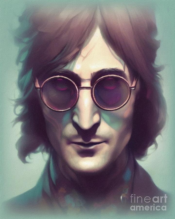 John Lennon, Music Legend Painting by Raphael Terra - Fine Art America