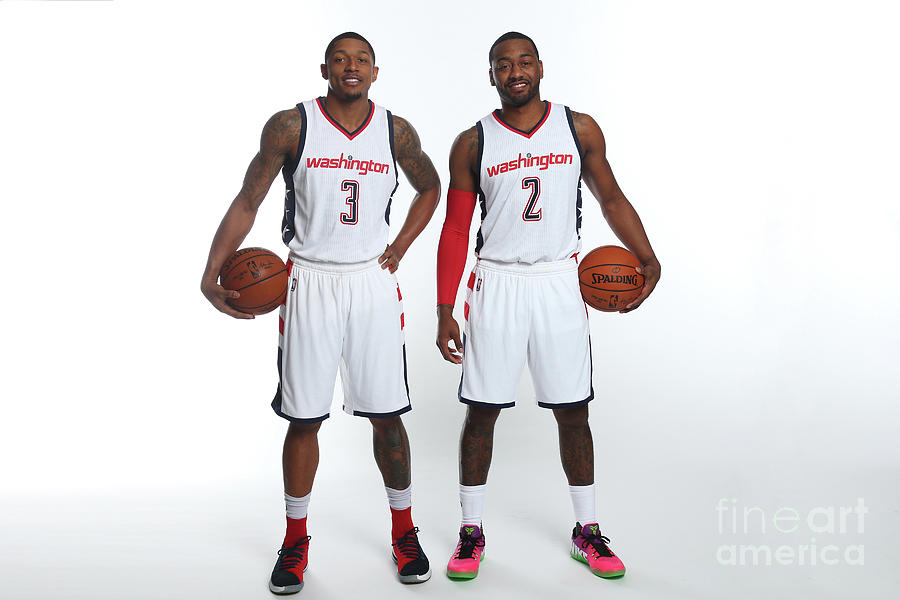 John Wall and Bradley Beal #2 Photograph by Ned Dishman