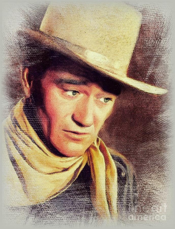 John Wayne, Movie Legend Painting