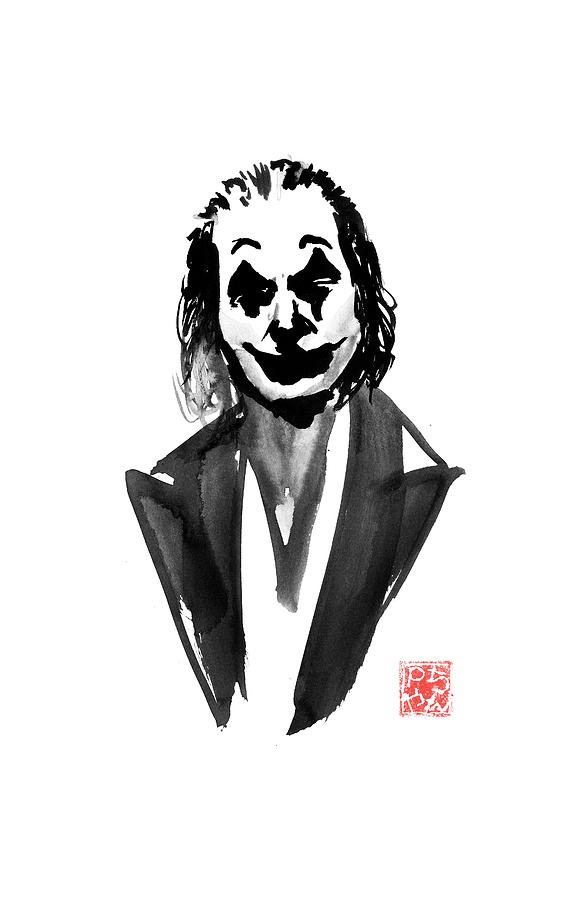 Joker Drawing - Joker #1 by Pechane Sumie