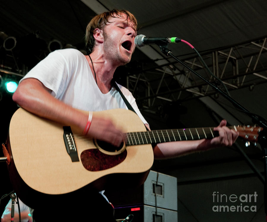 Josiah Johnson with The Head and the Heart at Bonnaroo #2 Photograph by David Oppenheimer