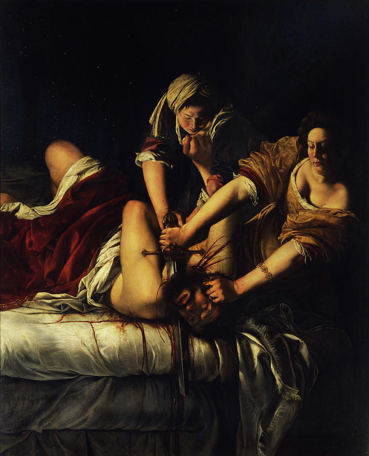 Judith Beheading Holofernes -- 1614-1620 Painting by Artemisia Gentileschi