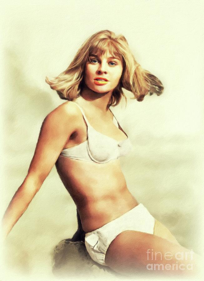 Vintage Painting - Julie Christie, Actress #2 by Esoterica Art Agency