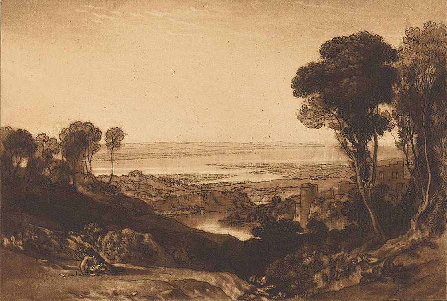 Junction of Severn and Wye Drawing by Joseph Mallord William Turner ...