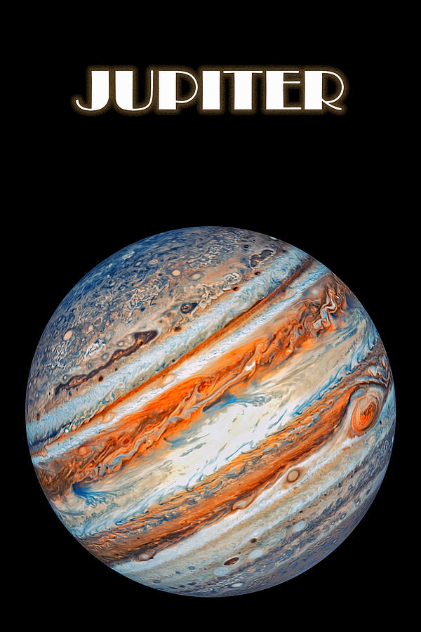 Fantasy Digital Art - Jupiter Planet #2 by Manjik Pictures