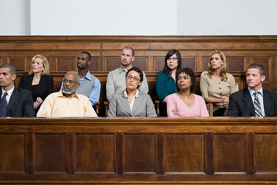 Jurors in the jury box #2 Photograph by Image Source
