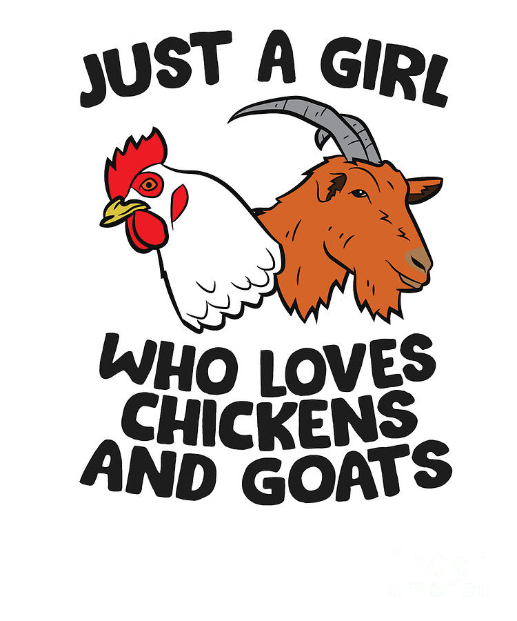 Just A Girl Who Loves Chickens And Goats Tapestry Textile By Eq