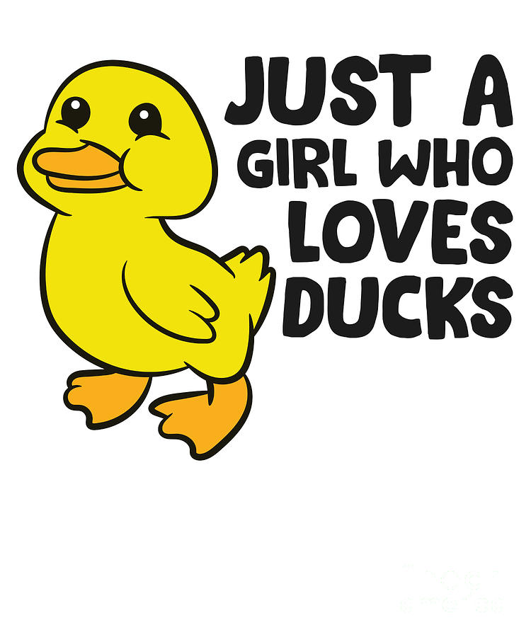 Just a Girl Who Loves Ducks Tapestry - Textile by EQ Designs - Fine Art ...