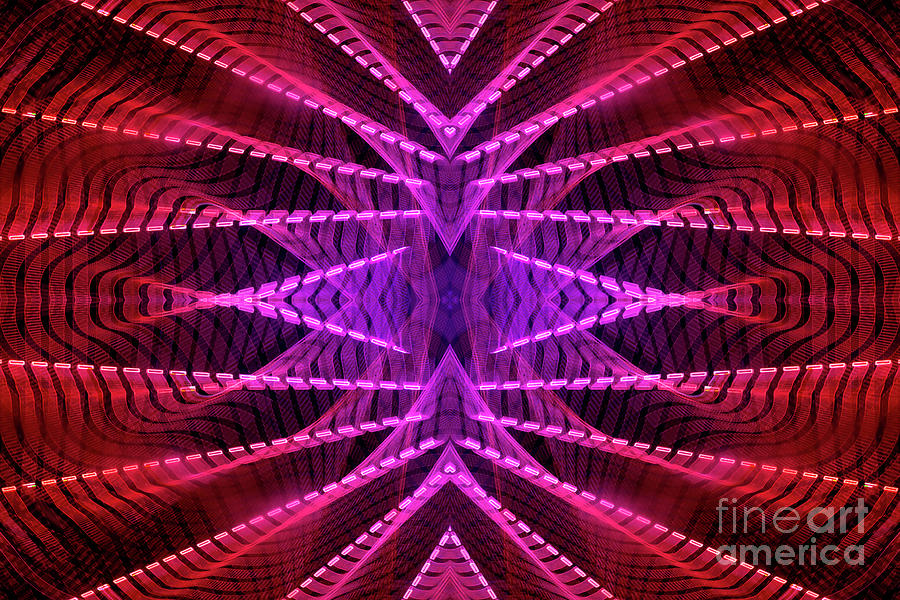 Kaleidoscope of lights in motion #2 Photograph by Anthony Totah