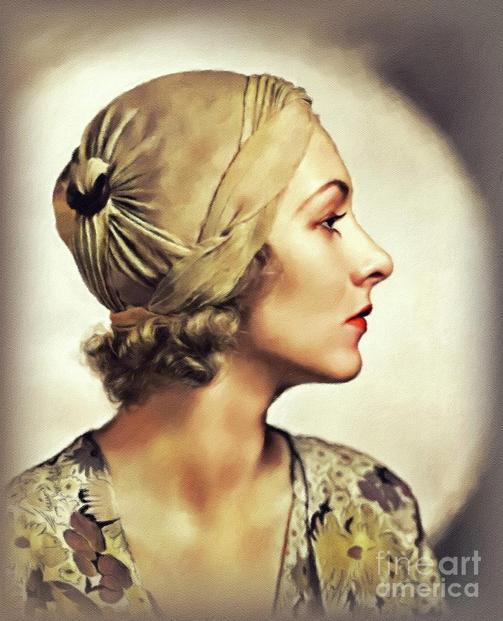Karen Morley, Vintage Actress #2 Painting by Esoterica Art Agency