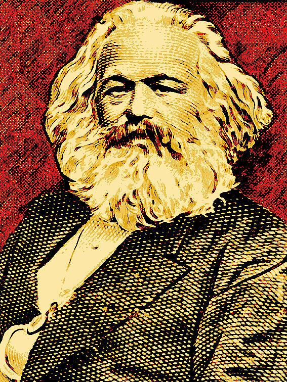 Karl Marx Digital Art by Unexpected Object