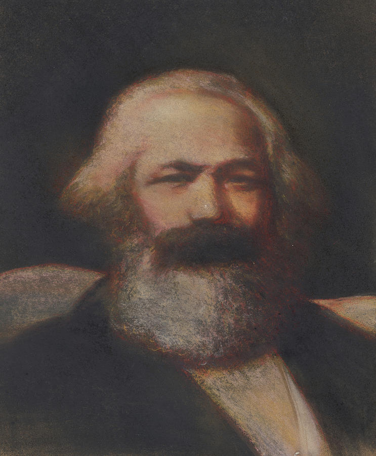 Portrait Pastel - Karl Marx #2 by Unknown