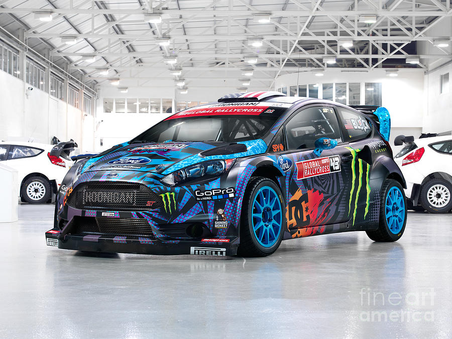 Ken Block Ford Fiesta St Rx Hoonigan Ford Performance Photograph By