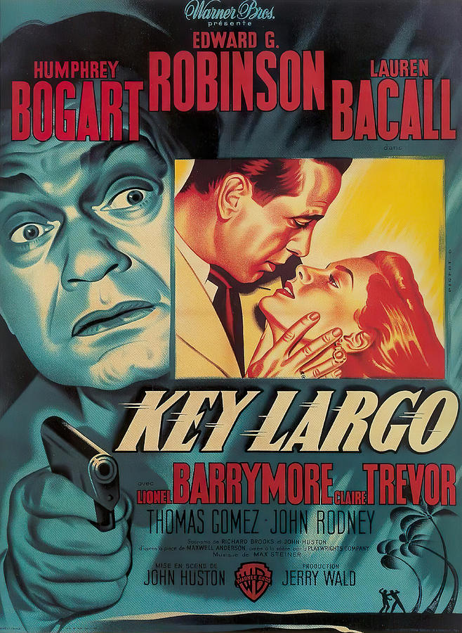 Humphrey Bogart Mixed Media - Key Largo - 1948 by Movie World Posters