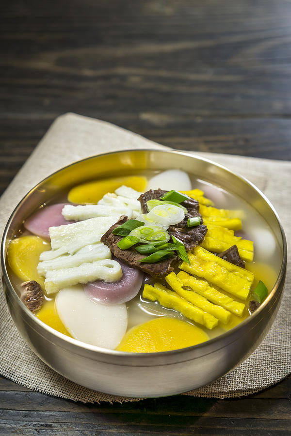 Korean New Years Food, rice cake soup(Tteok-guk) #2 Photograph by Jong heung lee
