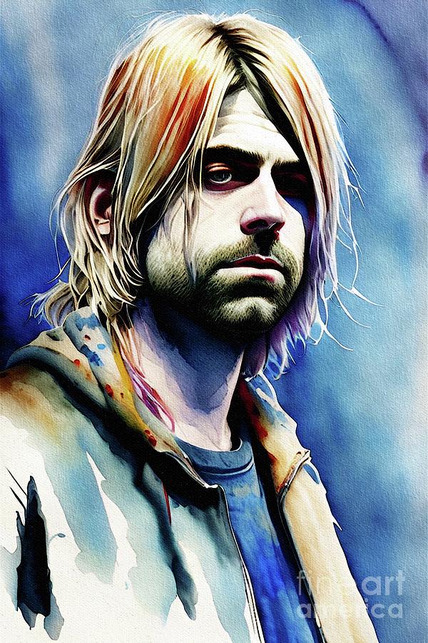 Kurt Cobain, Music Star Painting by John Springfield - Fine Art America