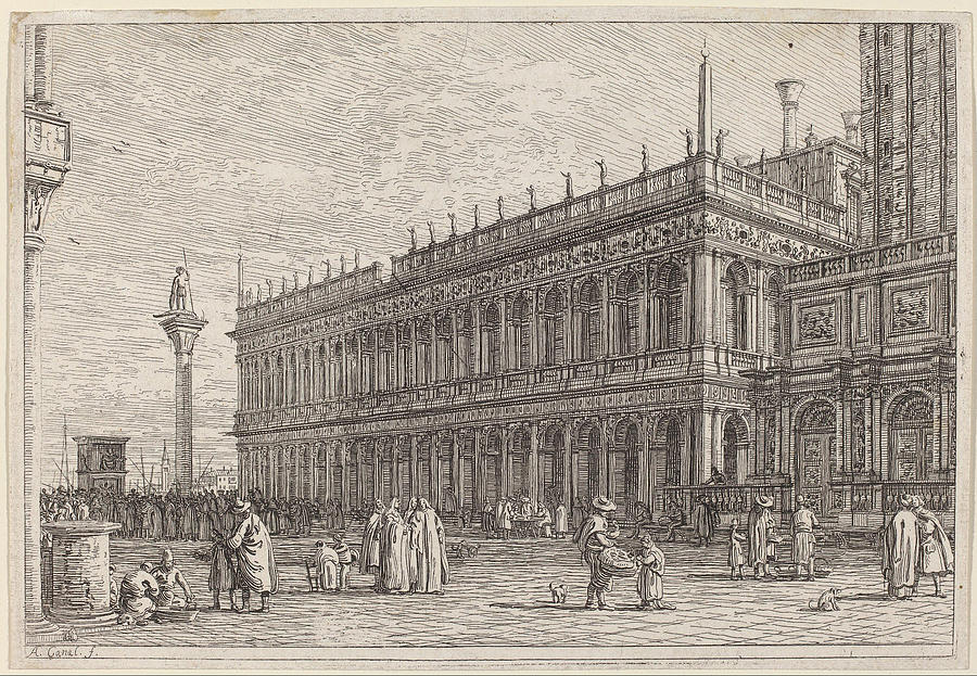 Canaletto Painting - La libreria  V   #2 by Canaletto