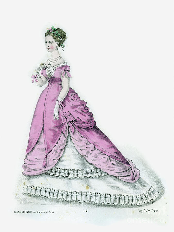 La Moda Elegante, Le Mode Illustree #5 Photograph by Monterey County Historical Society
