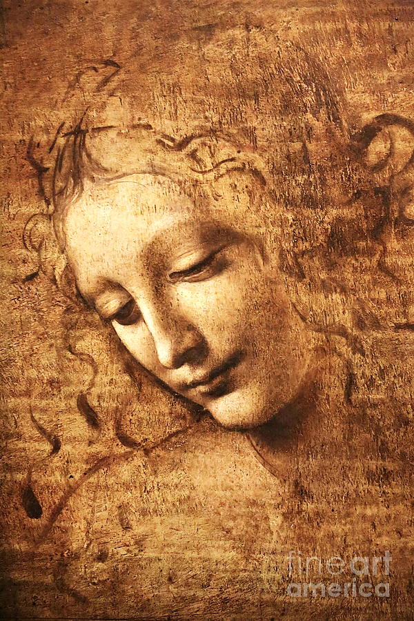 La Scapigliata #2 Painting by Leonardo da Vinci