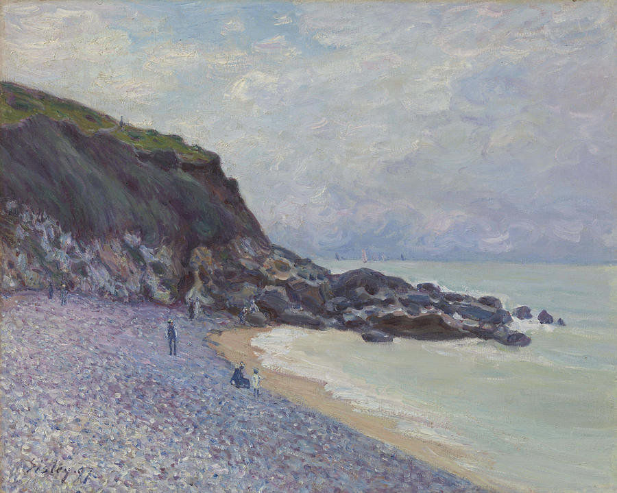 Alfred Sisley Painting - Lady   s Cove  Langland Bay  Wales  #2 by Alfred Sisley