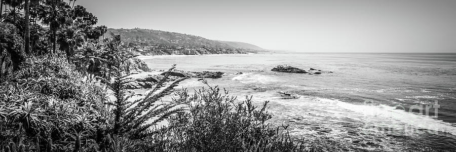 Laguna Beach California Black and White Picture Photograph by Paul ...