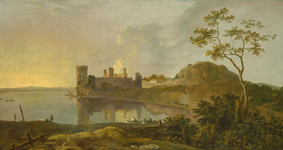 A Summer Evening, Caernarfon Castle Painting by Richard Wilson