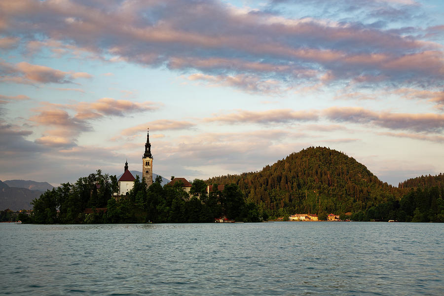 Lake Bled and the Island church #2 Photograph by Ian Middleton