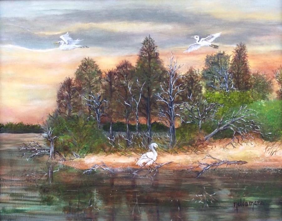 Rabbit Island Painting By Nelda Mann Culpepper - Fine Art America