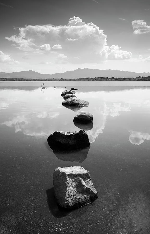 San Diego Photograph - Lake Henshaw Stepping Stones #2 by William Dunigan