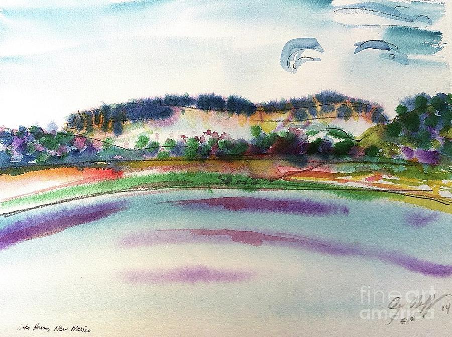 Lake Heron  #5 Painting by Glen Neff
