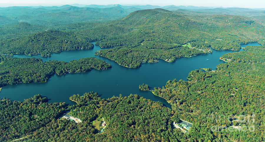 Lake Toxaway North Carolina Aerial View #2 Photograph by David Oppenheimer