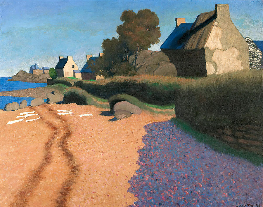 Landscape At Loguivy #2 Painting by Felix Vallotton