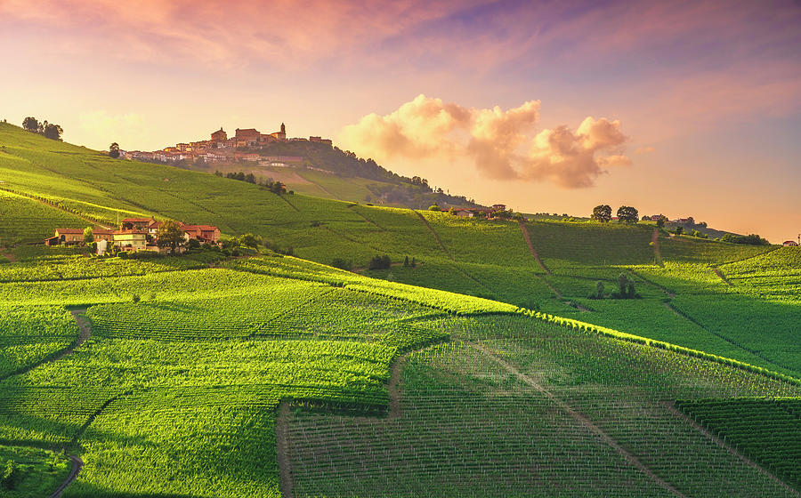 Langhe vineyards view, Barolo and La Morra, Piedmont, Italy Euro #2 Photograph by Stefano Orazzini