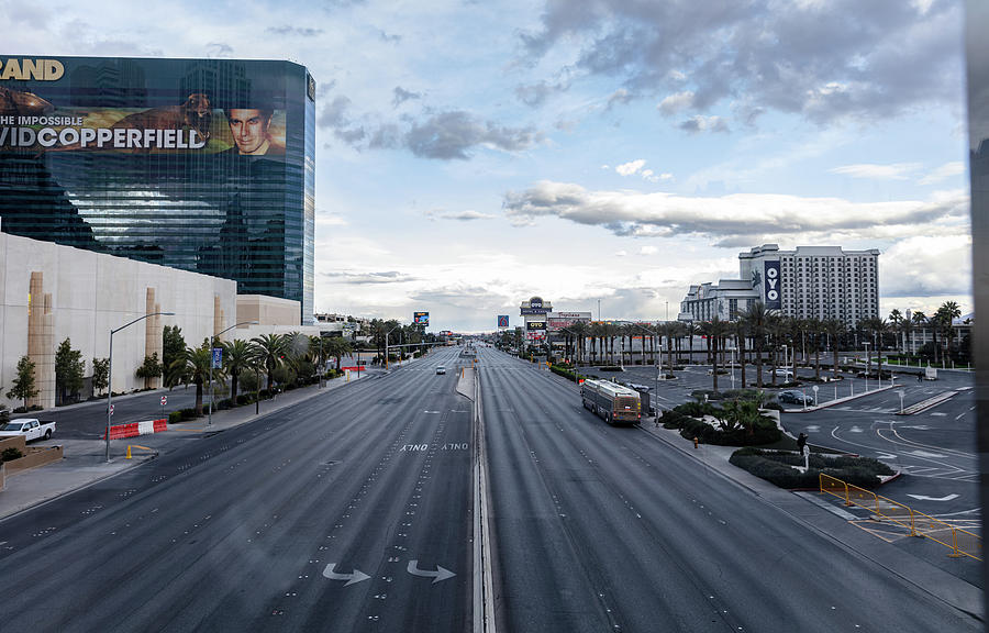 Las Vegas Strip during Coronavirus Pandemic Photograph by Tim