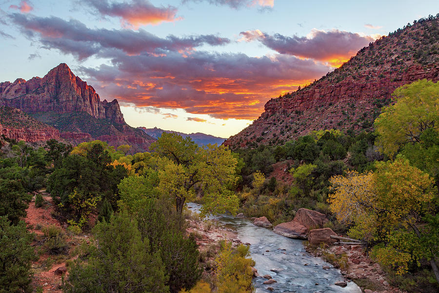 Last Light on the Watchman #2 Photograph by James Marvin Phelps