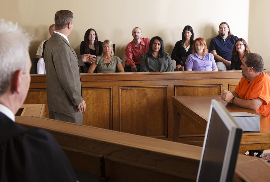 Lawyer Addressing the Jury #2 Photograph by RichLegg