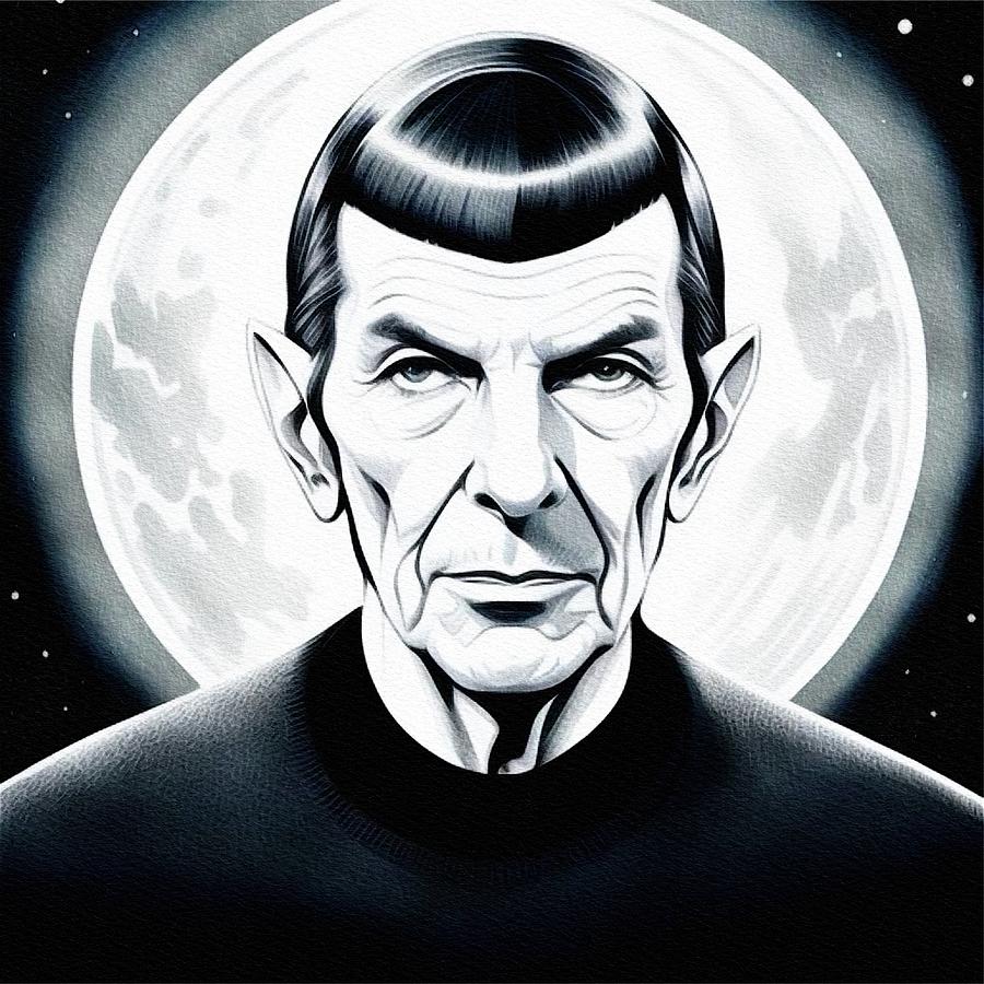 Leonard Nimoy, Actor #2 Painting by Esoterica Art Agency - Fine Art America