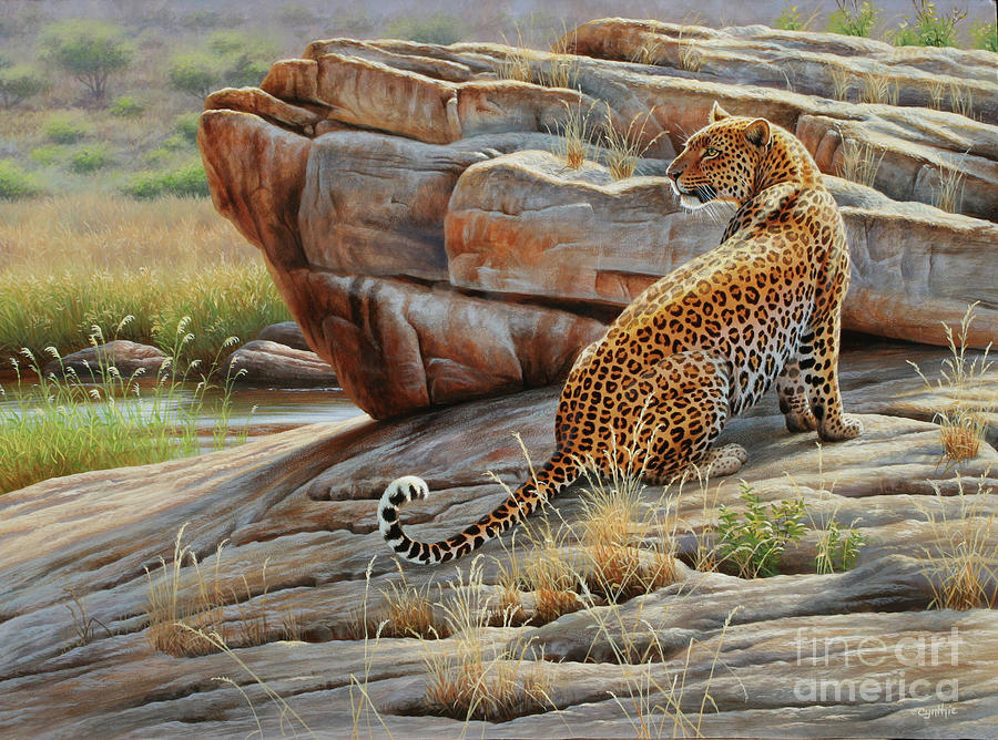 Leopard #2 Painting by Cynthie Fisher