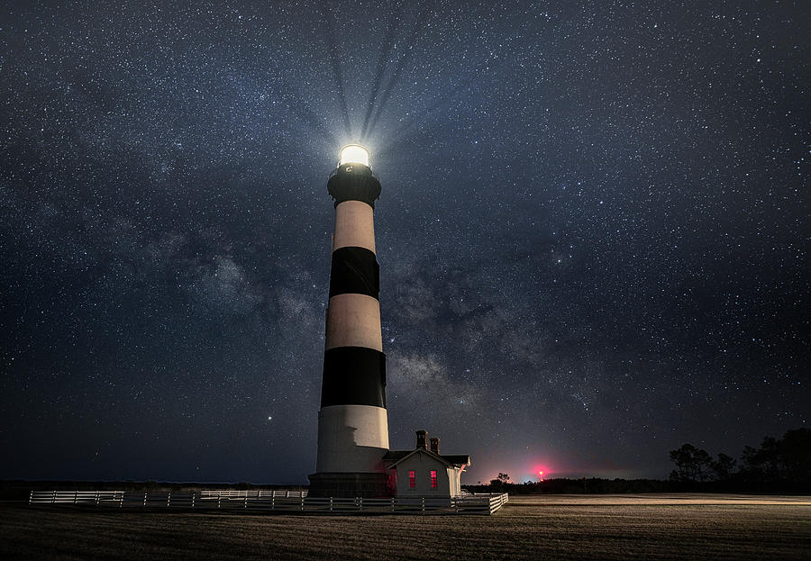 Lighthouse Photograph - Light Up The Sky #3 by Robert Fawcett
