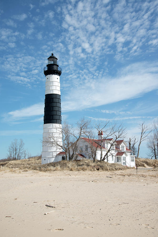 Lighthouse In Michigan Photograph