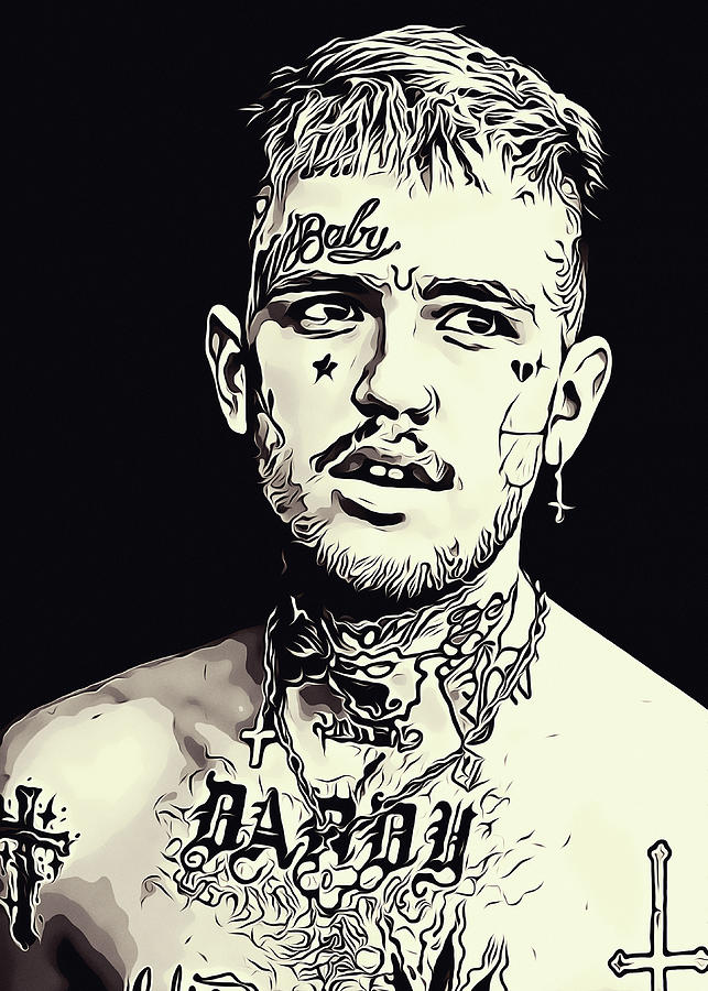 Lil Peep Painting Digital Art by Adhi Budi - Fine Art America