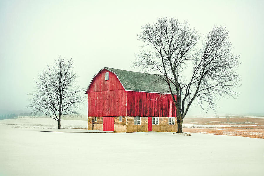 Little Red Barn Photograph by Todd Klassy