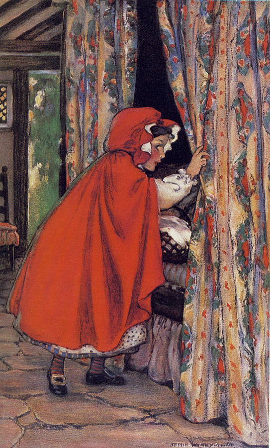 Little Red Riding Hood Drawing by Jessie Willcox Smith - Fine Art America