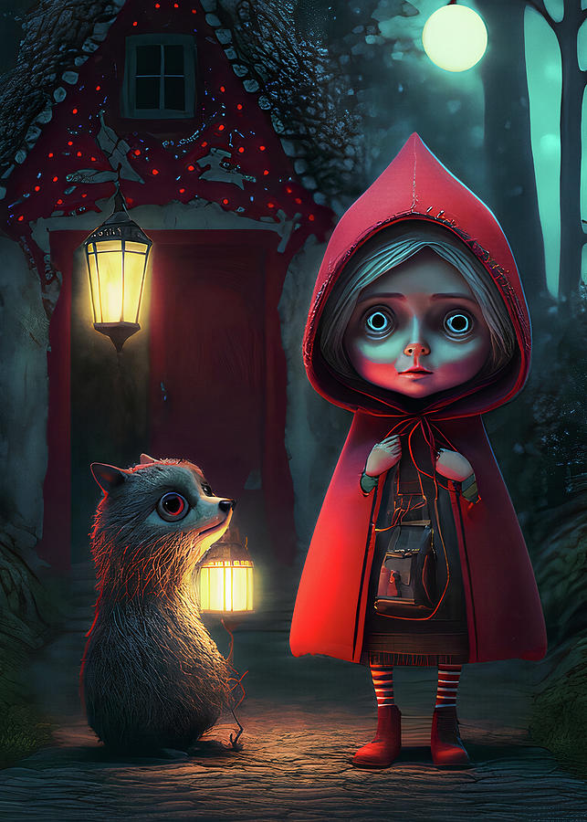 Little Red Riding Hood Digital Art By Martina Ovsak Fine Art America 4949