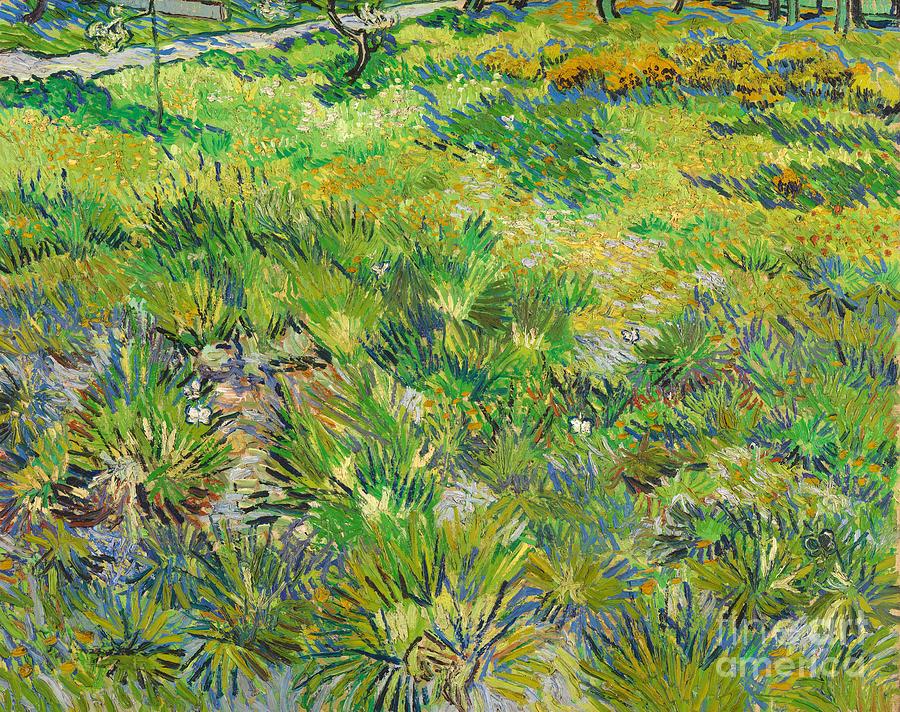 Vincent Van Gogh Painting - Long Grass with Butterflies #2 by Vincent van Gogh